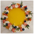Mango-Valkosuklaakakku