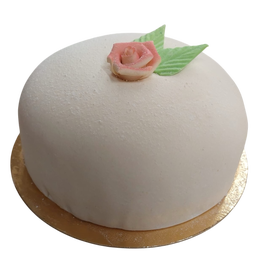 Kuningatarkakku, marsipaani kuorrute